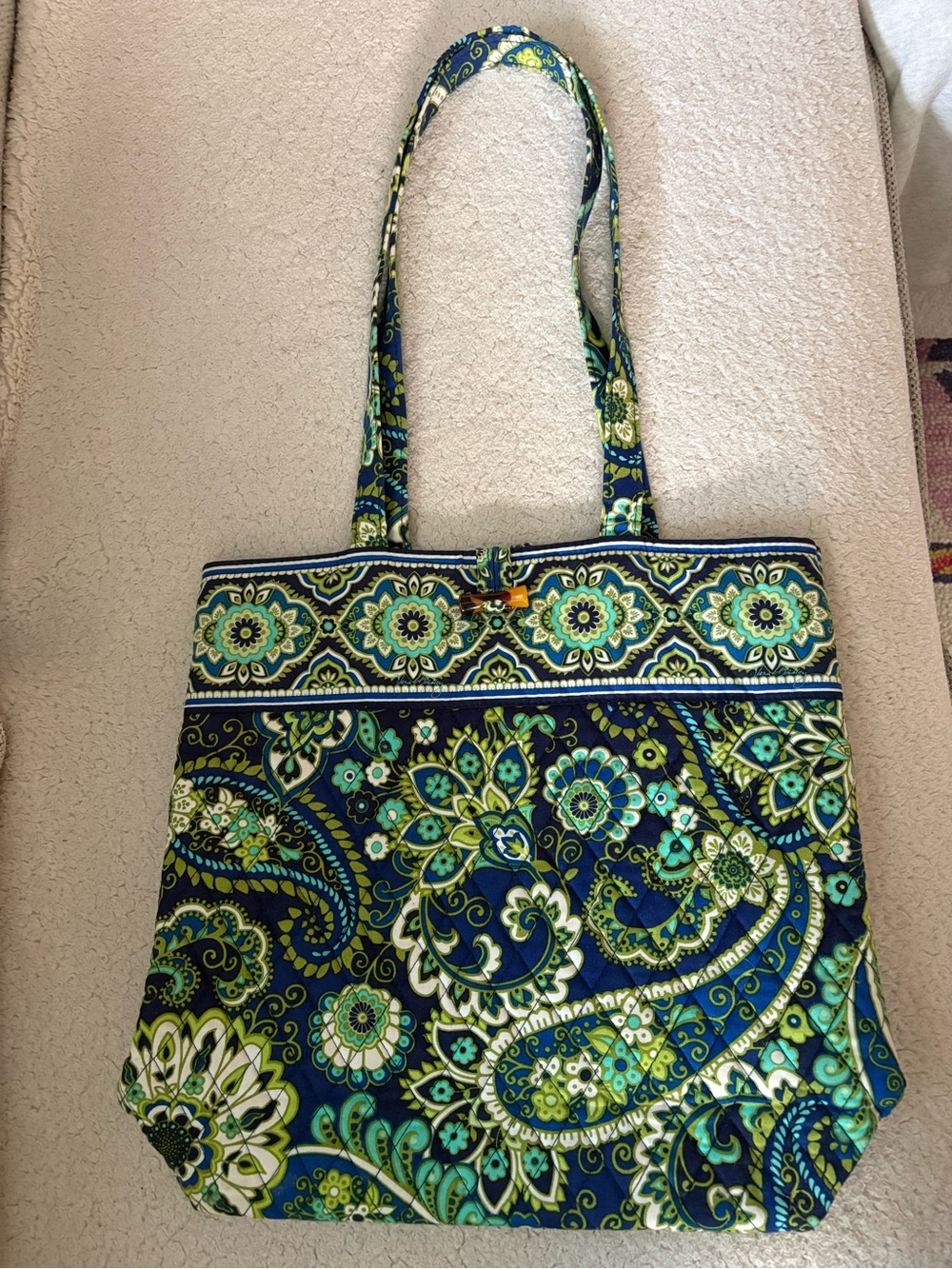 Vera Bradley Rhythm and Blues Toggle tote bag
